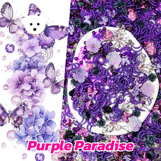 【Half BOGO】【New Arrival】Purple Paradise for Nail Charm/Hair Clip/Pen- Open in live