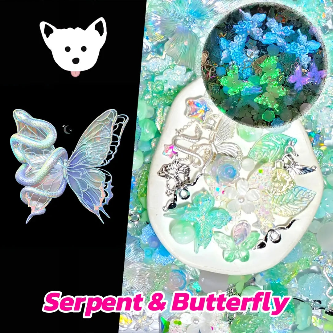 【New Arrival】Serpent & Butterfly for Hanging/Pen/Phone Chain/Bracelet - Open in live