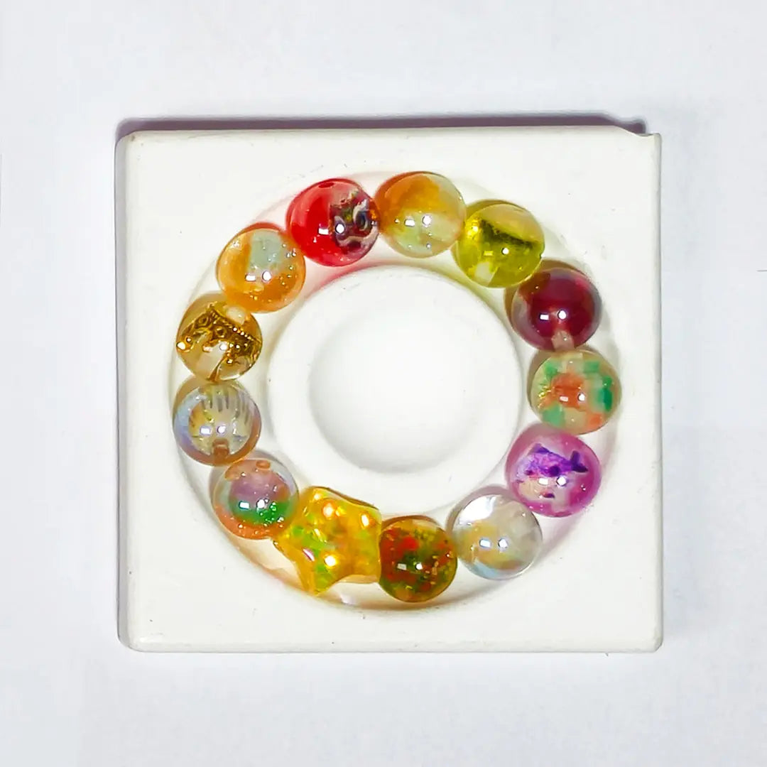 Sandwich Resin Acrylic Beads Blind Bag for Bracelet/Pen - Open in live