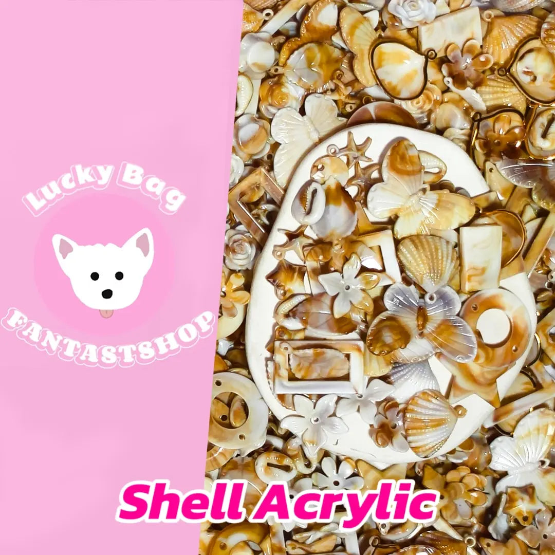 Shell Acrylic for Bracelet/Hanging/Pen - Open in live