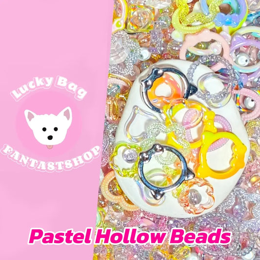 【New】Pastel Hollow Beads for Bracelet/Hanging/Pen - Open in live