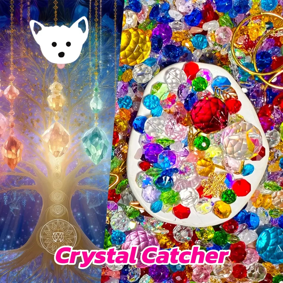[New Arrival +1 Scoop][Natural Crystal]Crystal Catcher for Sun Catcher - Open in live