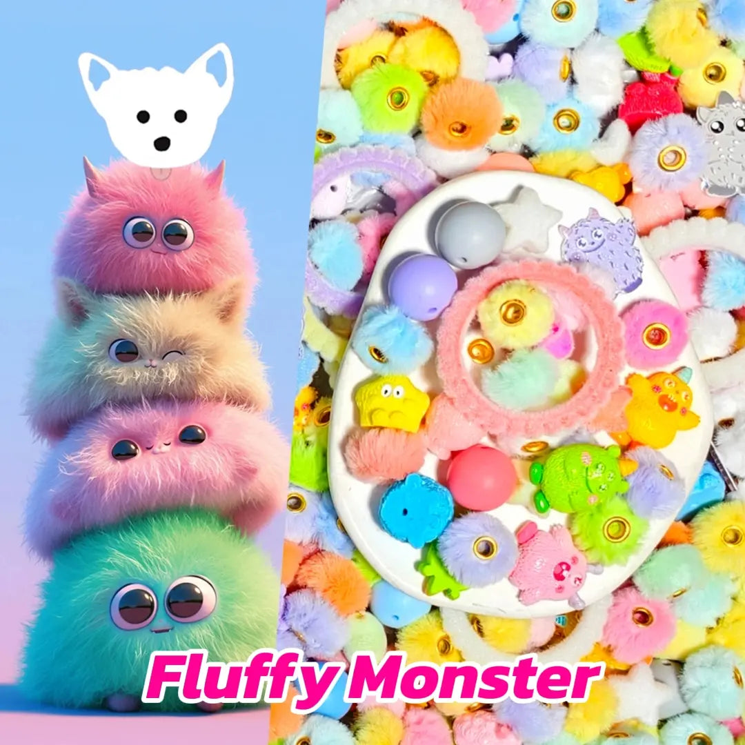 [New Arrival +1 Scoop] Fluffy Monster for Pen/Hanging - Open in live