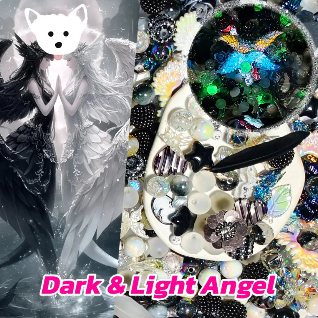 [New Arrival +1 Scoopl] Dark & Light Angel for Pen/Bracelet/Hanging - Open in live
