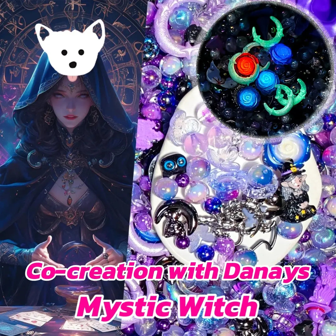 [New Co-creation with Danays +1 Scoop] Mystic Witch for Pen/Bracelet/Hanging - Open in live