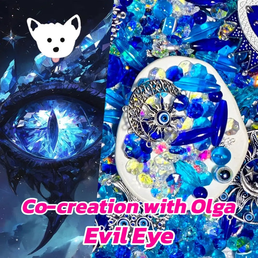 [New Co-creation with Olga +1 Scoop] Evil Eye for Sun Catcher - Open in live