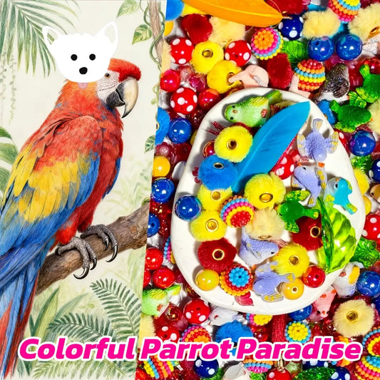 [New]Colorful Parrot Paradise for Pen/Bracelet/Hanging - Open in live