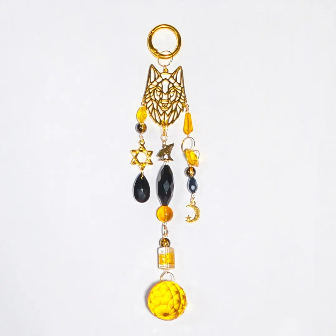[New Arrival +1 Scoop]Amber Wolf Totem for Sun Catcher - Open in live