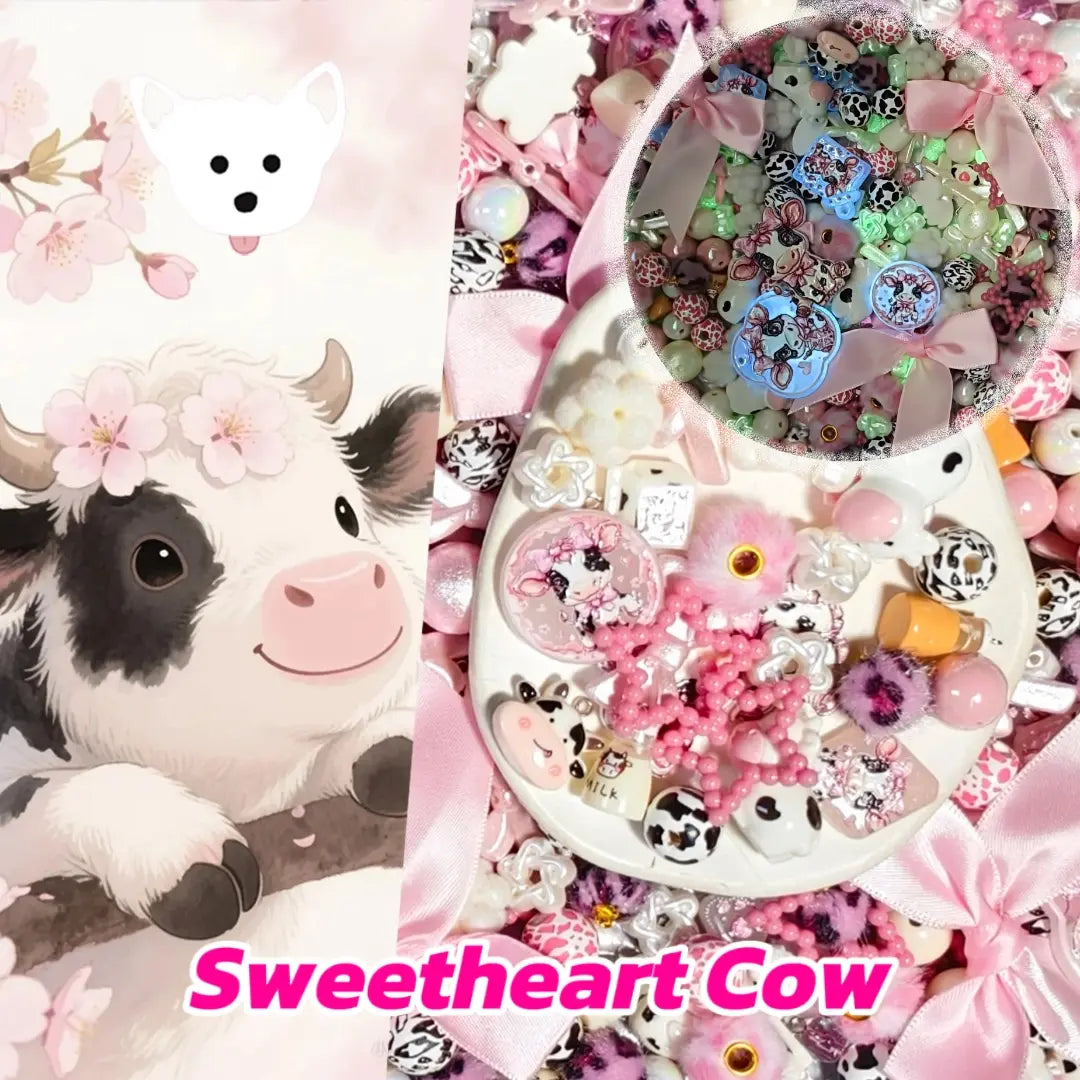 [New Arrival +1 Scoop]Sweetheart Cow for PenHanging - Open in live