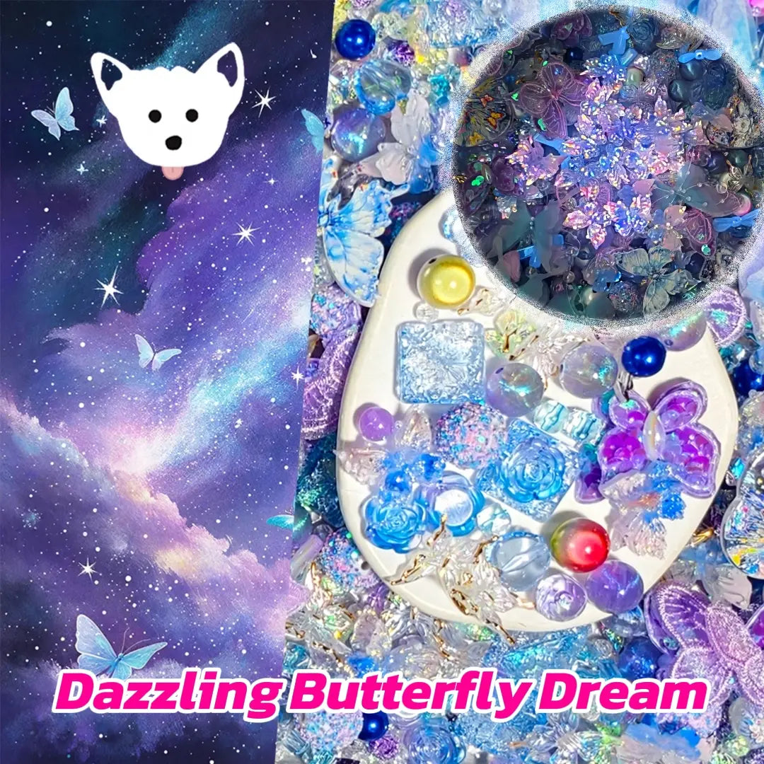[New Arrival +1 Scoop]Dazzling Butterfly Dream for Pen/Bracelet/Hanging - Open in live