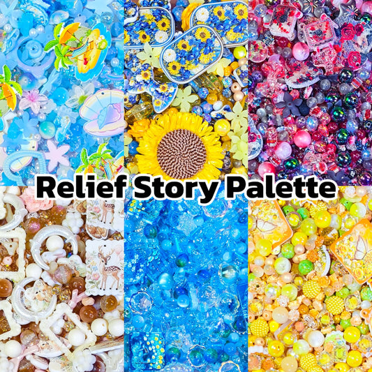 [New Arrival]Relief Story Palette for Pen/Bracelet/Hanging - Open in live