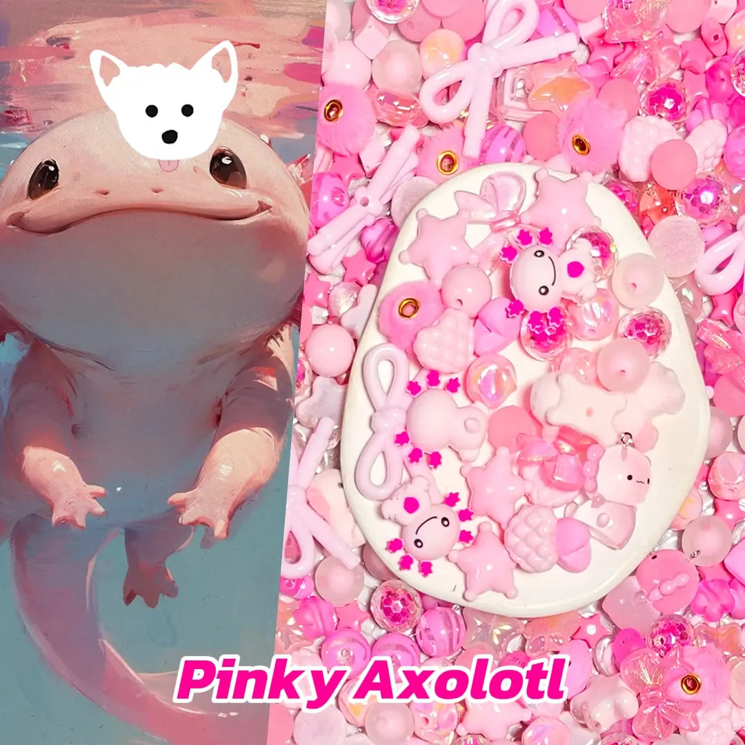 [New Arrival] Pinky Axolotl for Hanging/Pen - Open in live