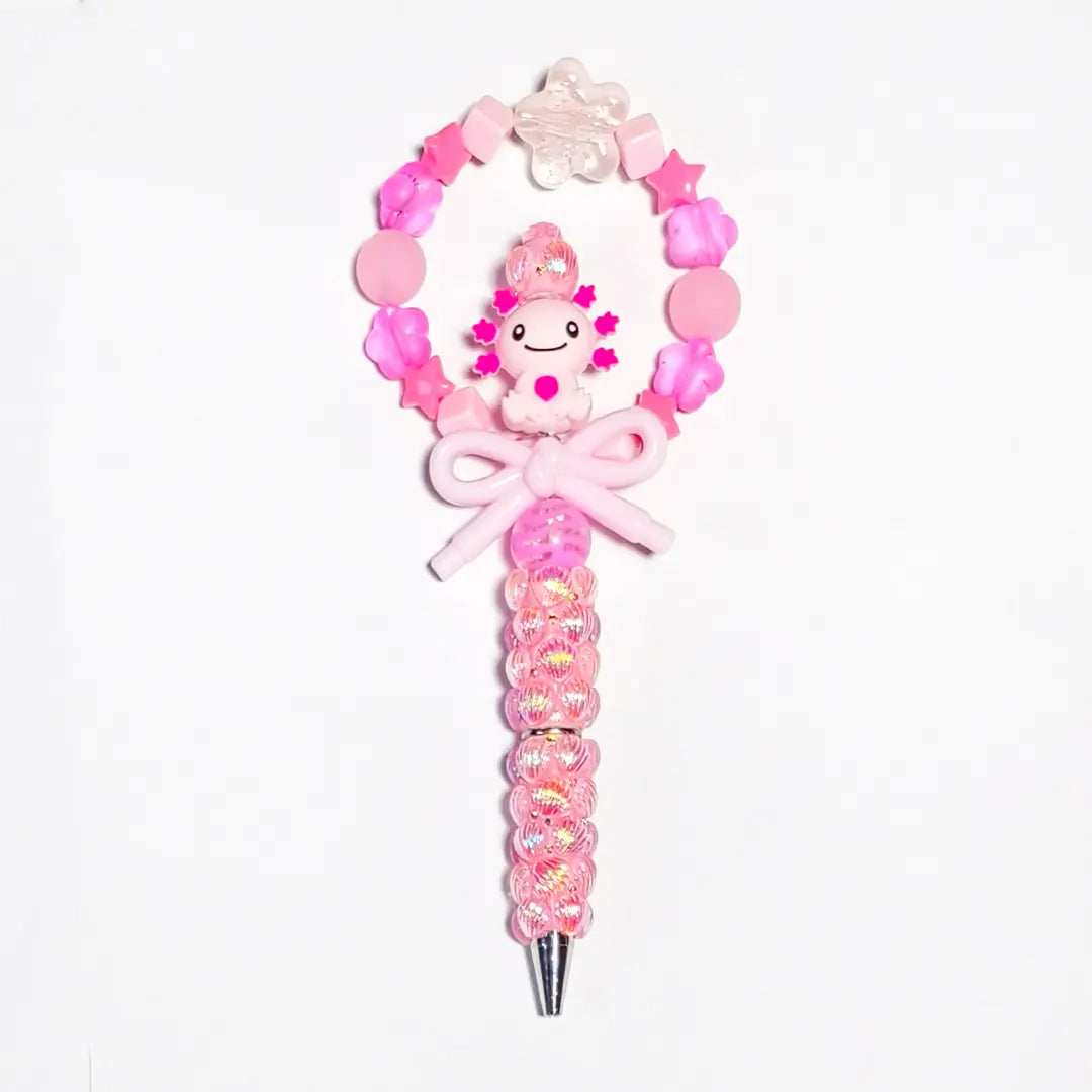 [New Arrival] Pinky Axolotl for Hanging/Pen - Open in live