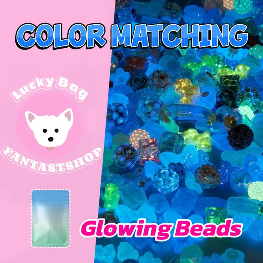 Glowing Beads Blind Bag for Beadable Pen/Keychain - Open in live