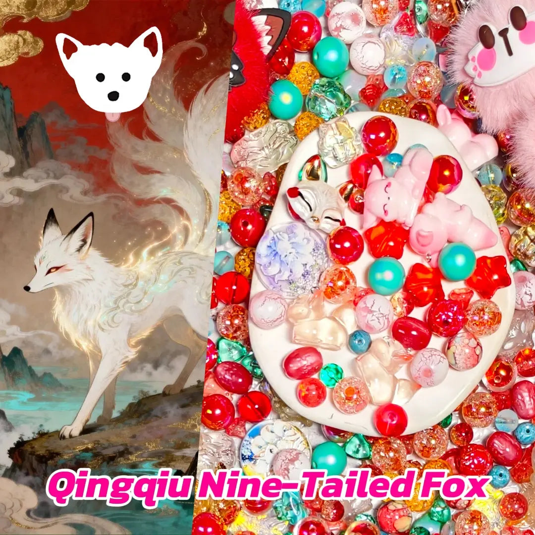 [New Arrival] Qingqiu Nine-Tailed Fox for Bracelet/Hanging/Pen - Open in live
