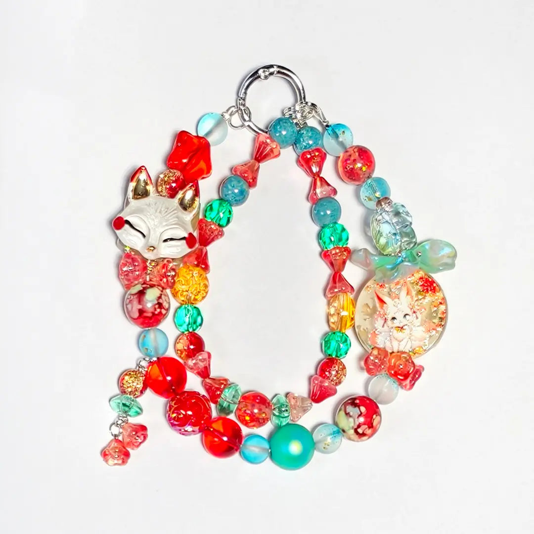[New Arrival] Qingqiu Nine-Tailed Fox for Bracelet/Hanging/Pen - Open in live