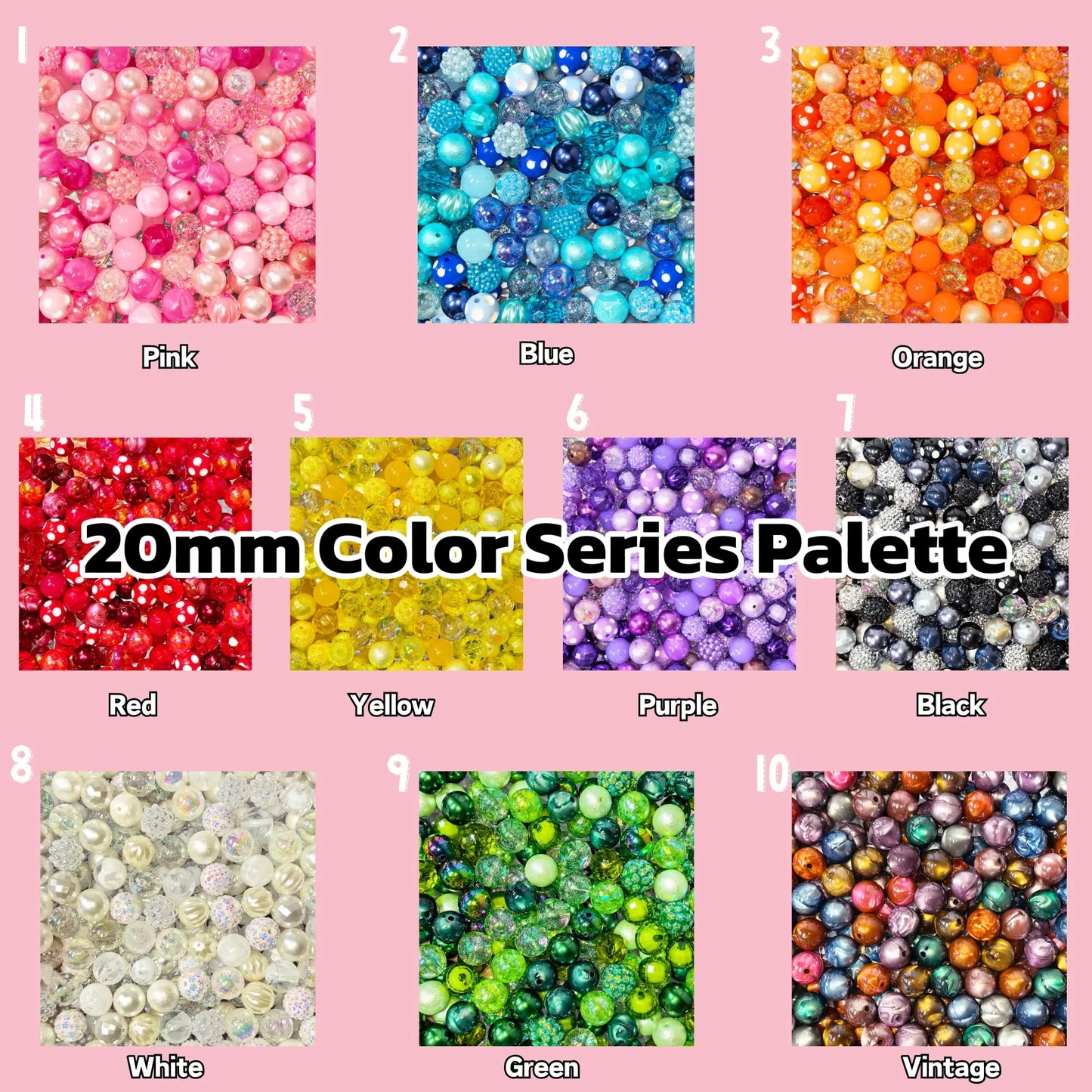 [New Arrival Limited Discount] 20mm Color Series Palette for Hanging/Pen - Open in live