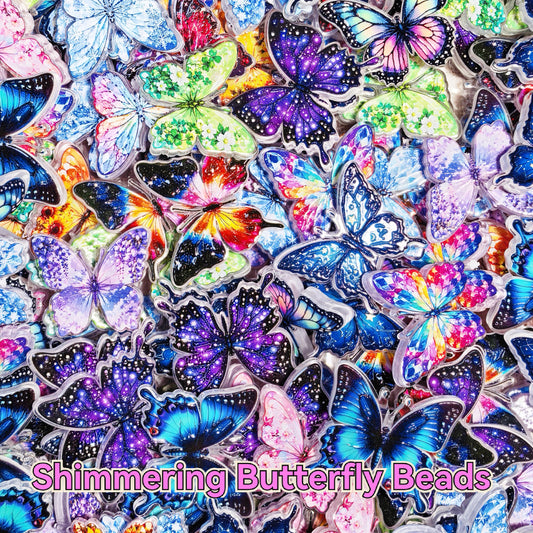 [New] Shimmering Butterfly Beads for Pen - Open in live
