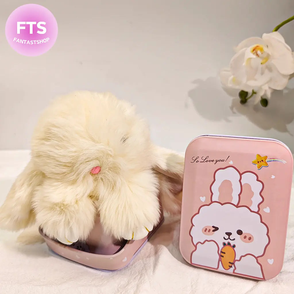 【🐰EASTER SPECIAL】Handmade Bunny Keychain with Designed Tin Box