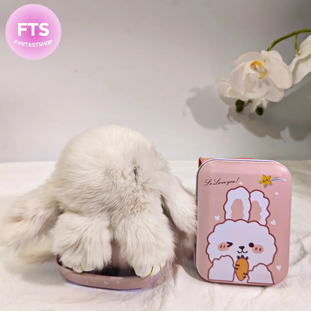 【🐰EASTER SPECIAL】Handmade Bunny Keychain with Designed Tin Box