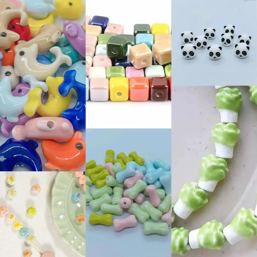 Ceramic Beads Blind Bag for Bracelet\Keychain- Open in Live