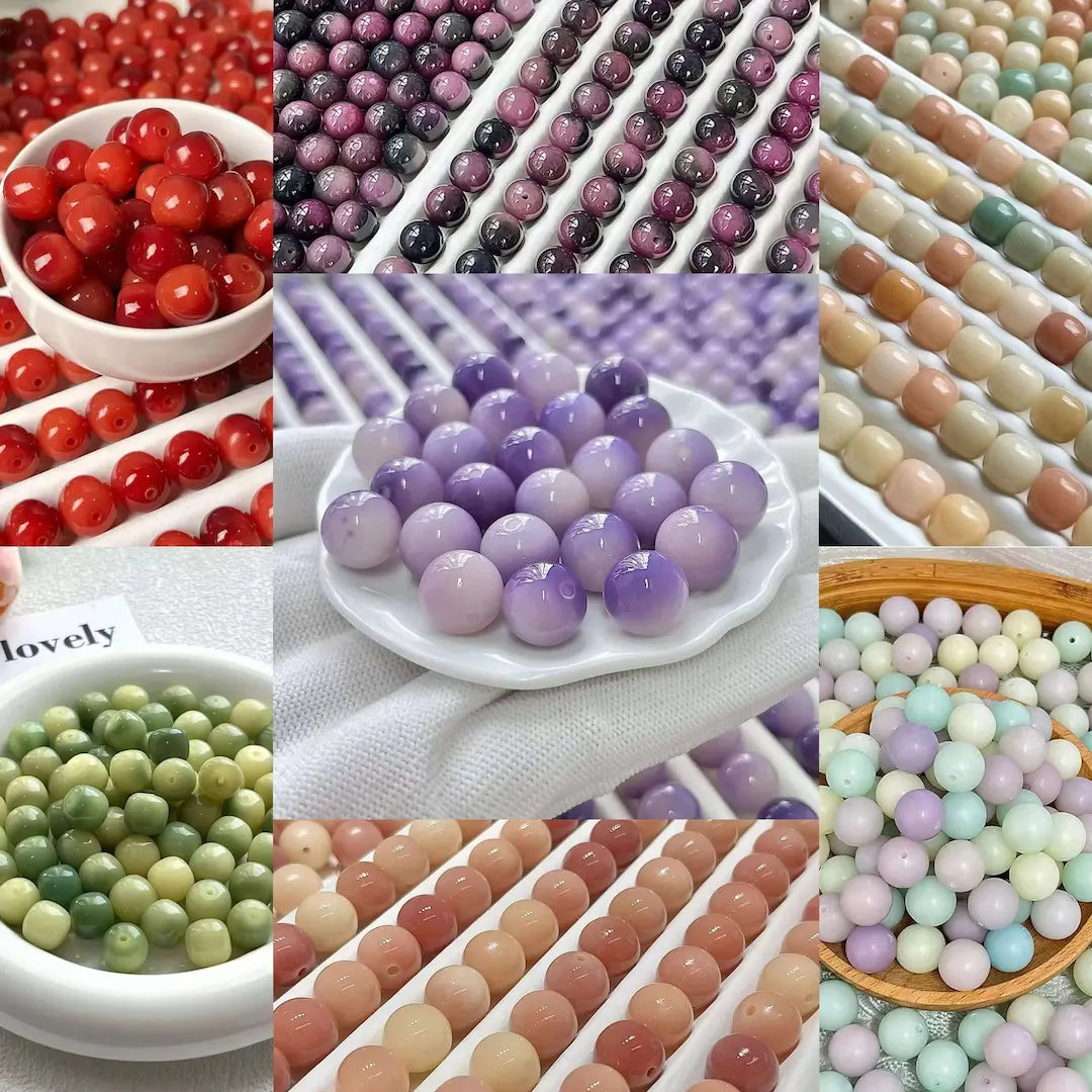 Natural Bodhi Beads Blind Bags for Bracelet - Open in live