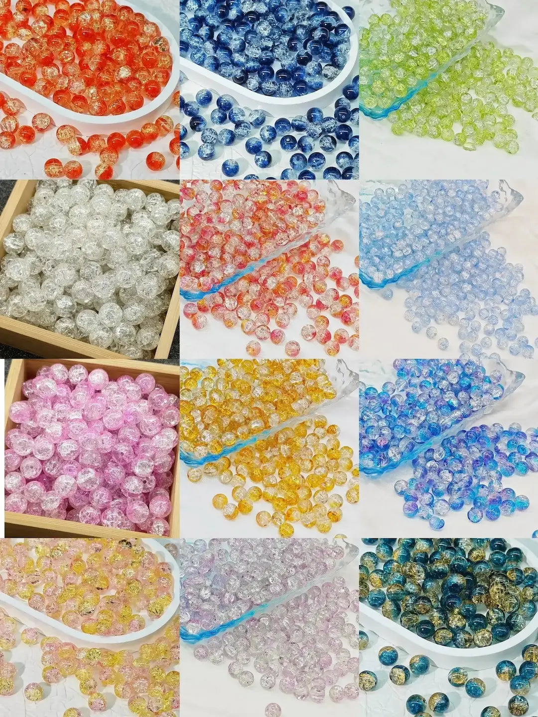 【Color Match+Letter Match】DIY Glass Beads Blind Bags for Bracelet - Open in live
