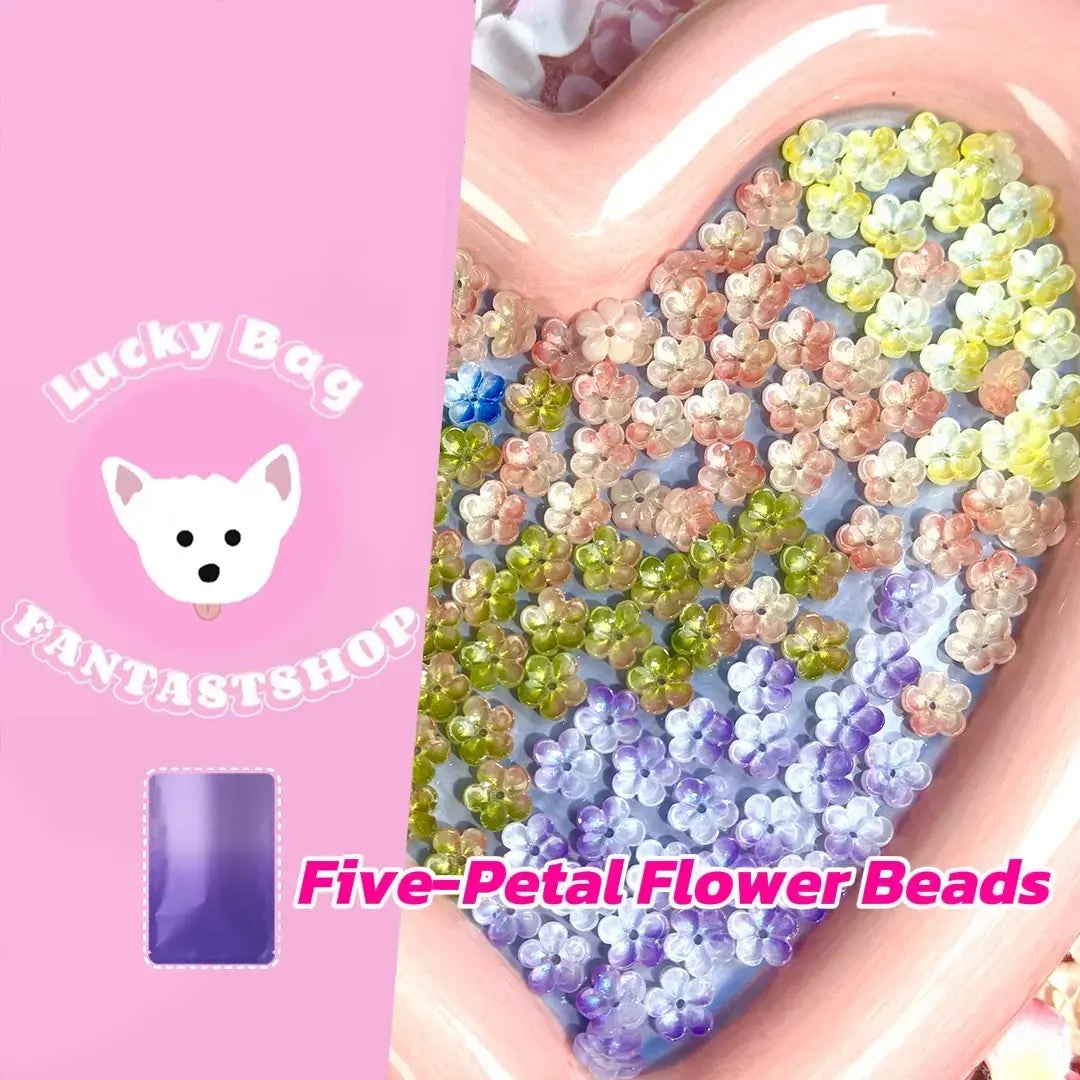 Five-Petal Flower Beads Blind Bag for bracelet - Open in live