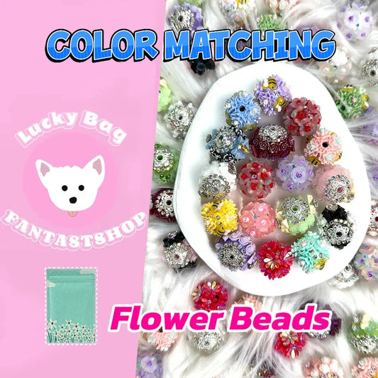 【10% Extra】Flower Beads Blind Bag for Beadable Pen\Keychain - Open in live