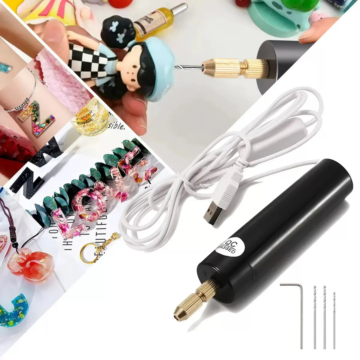 【Offline-Packing】DIY Electric Hole Drill, USB Mini Drill