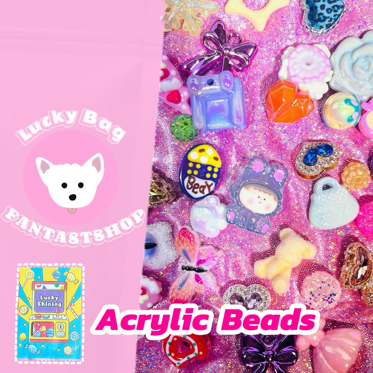 [🔥Hot🔥]DIY Acrylic Beads Blind Bags for Beadable Pen/ Key Chain - Open in live