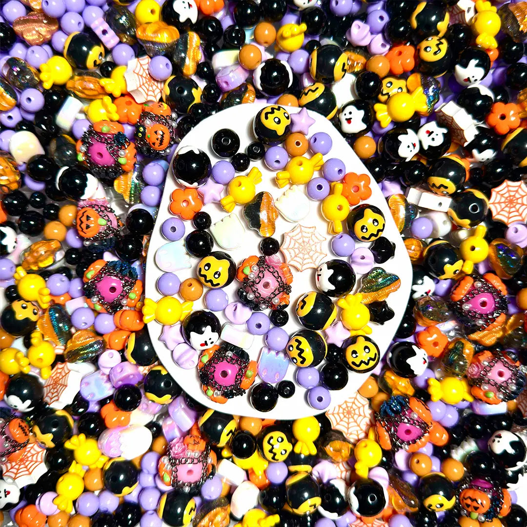 🔥【 Half Bogo+1 Bottle】Pumpkin Spell Mix for Key/Phone Chain / Bacrelet - Open in live
