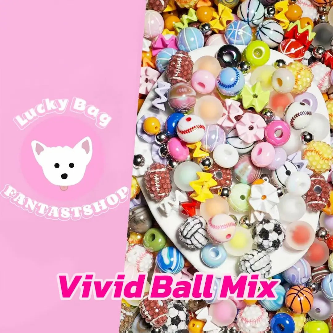 🔥【 Half Bogo+1 Bottle】Vivid Ball Mix for Bracelet / Key/Phone Chain - Open in live