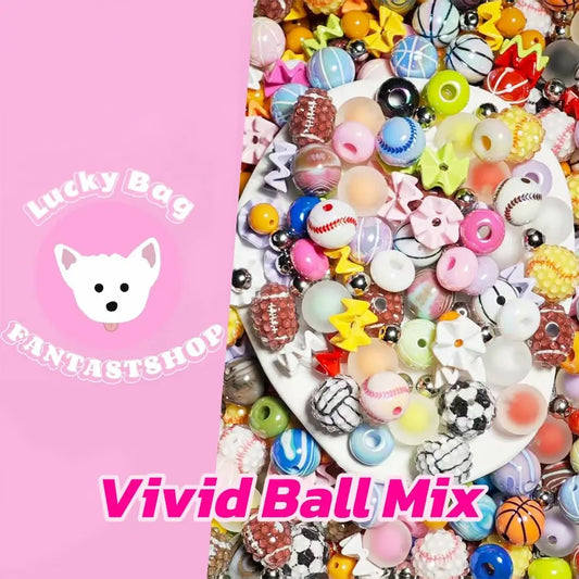 🔥【 Half Gogo+1 Bottle】Vivid Ball Mix for Bracelet / Key/Phone Chain - Open in live