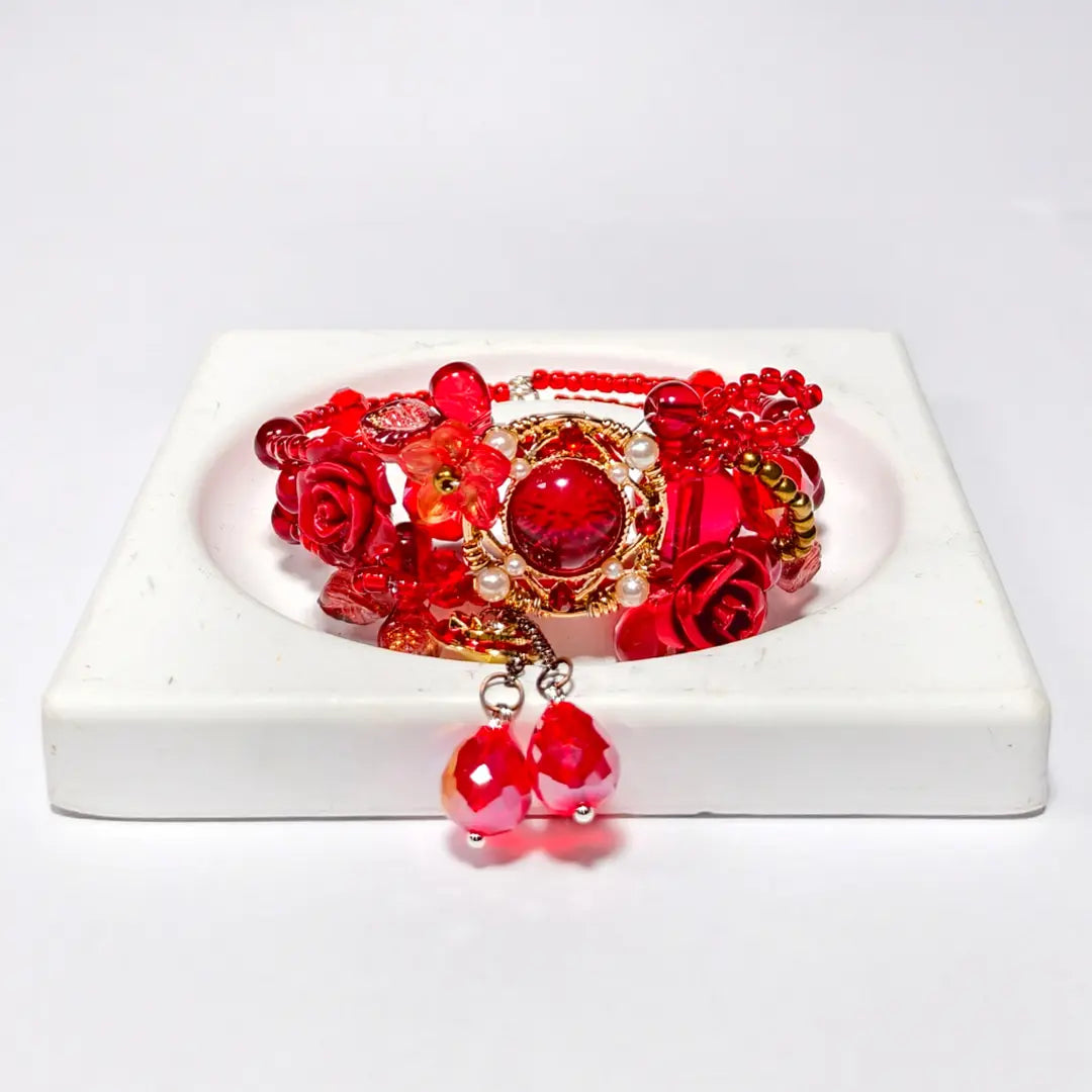 Wild Rose for Key/Phone Chain/Bracelet/Hanging - Open in live