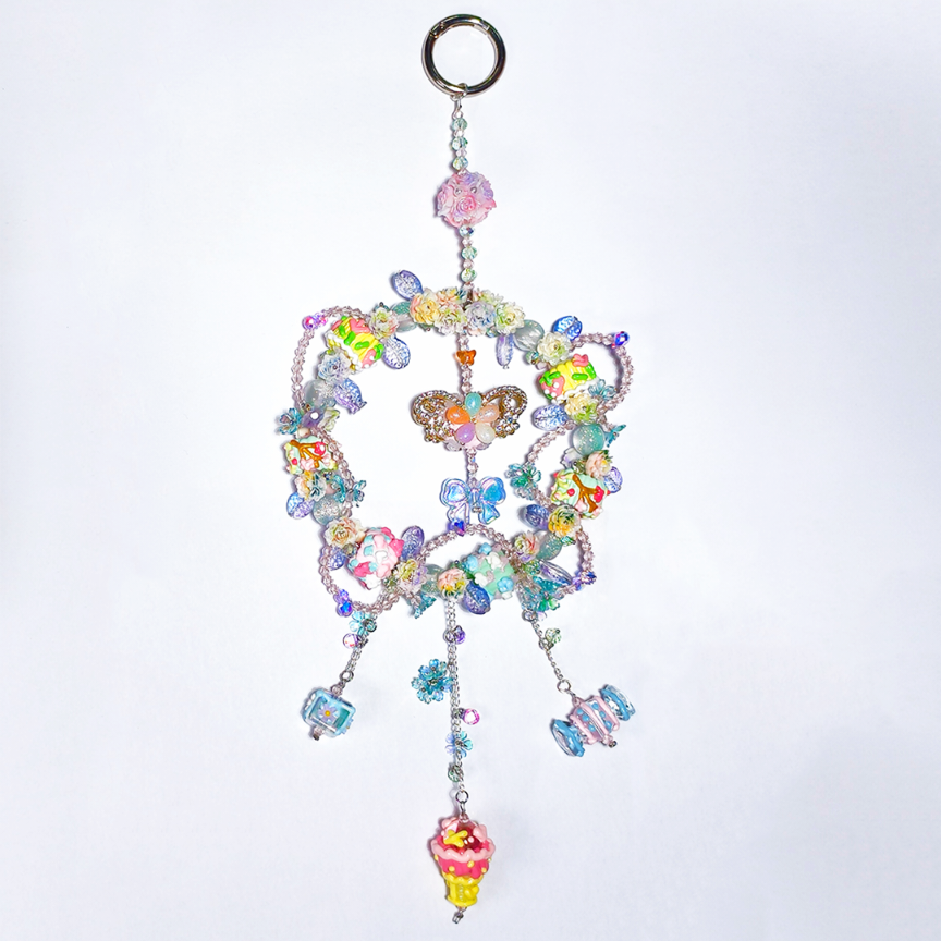 【VIP Half BOGO】【New Co-creation with Lila】 Candy Flower Dream for Key/Phone Chain/Bracelet/Pen/Hanging - Open in live