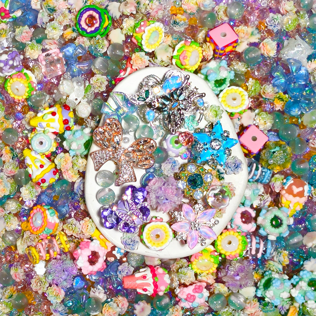 【VIP Half BOGO】【New Co-creation with Lila】 Candy Flower Dream for Key/Phone Chain/Bracelet/Pen/Hanging - Open in live