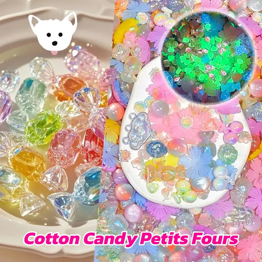 Cotton Candy Petits Fours for Key/Phone Chain/Bracelet/Hanging/Pen - Open in live