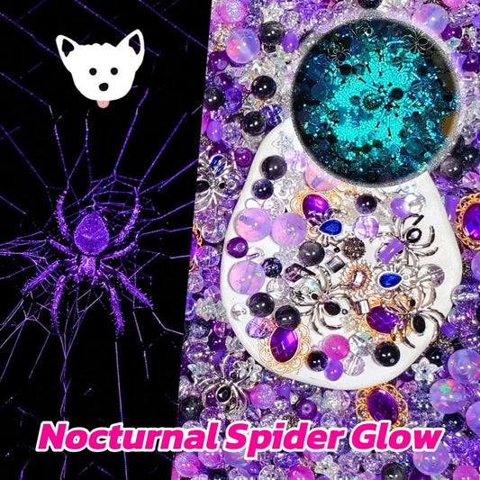【New Arrival: Half BOGO】Nocturnal Spider Glow for Key/Phone Chain/Bracelet/Hanging - Open in live