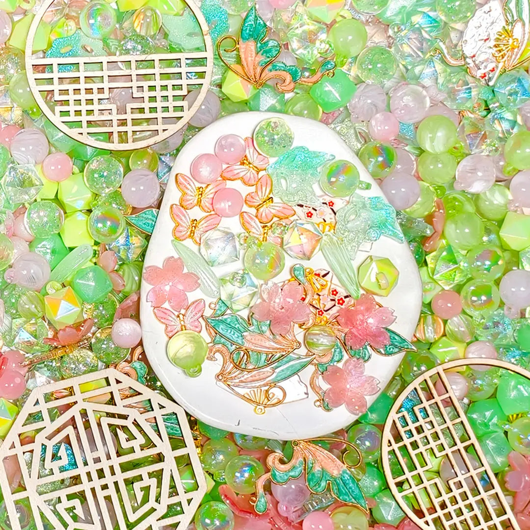 【New Arrival BOGO】【Glowing】Spring Peach Blossoms for Key/Phone Chain/Hanging - Open in live