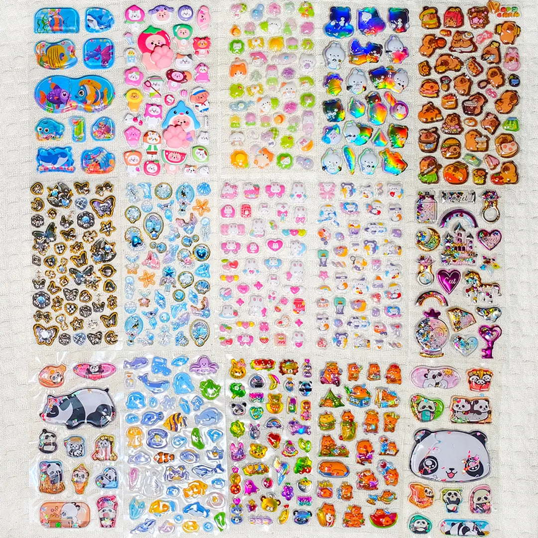 [Today's Special+10% Extra] [Limited] 3D Embossed Sticker Blind Bags- Open in live