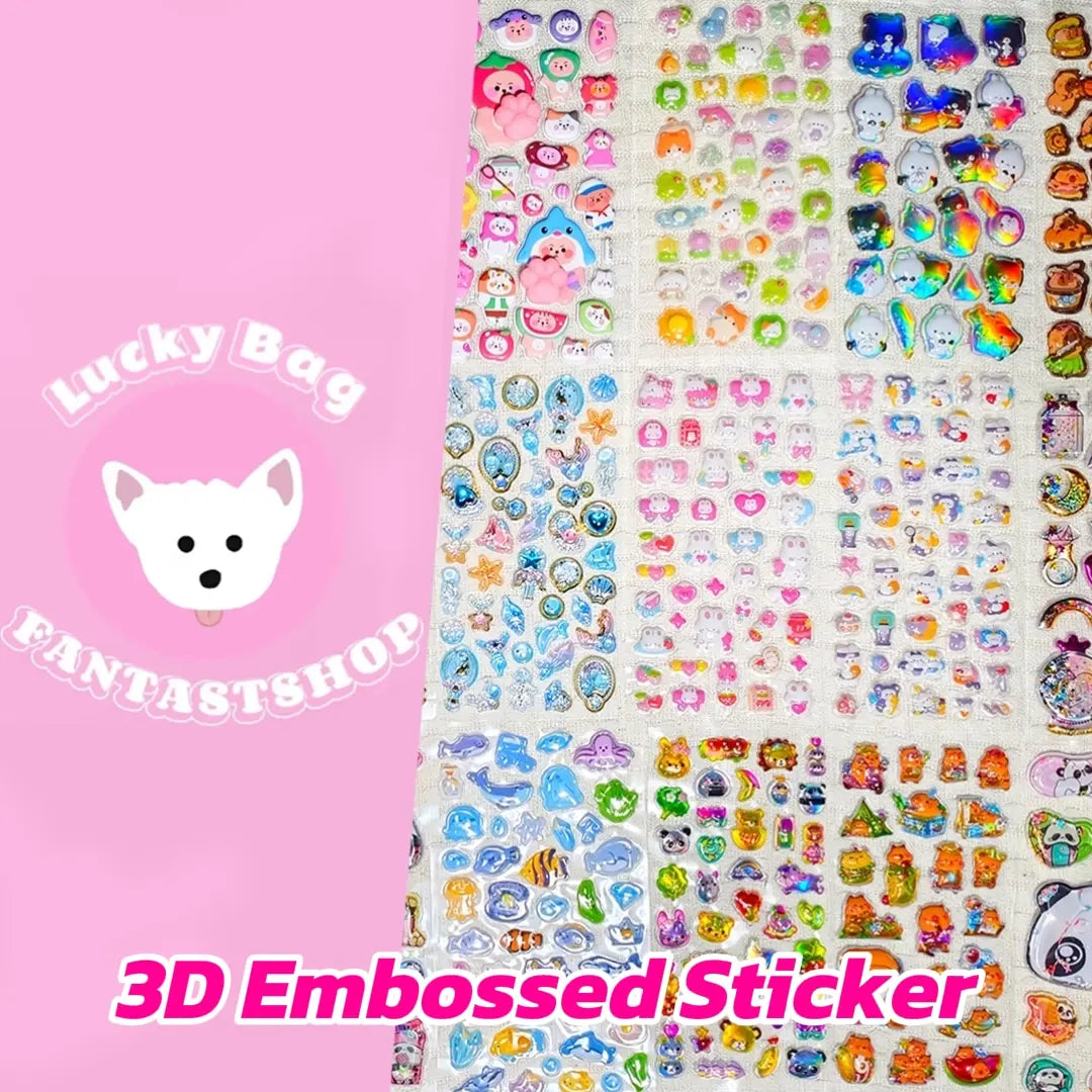 [Today's Special+10% Extra] [Limited] 3D Embossed Sticker Blind Bags- Open in live