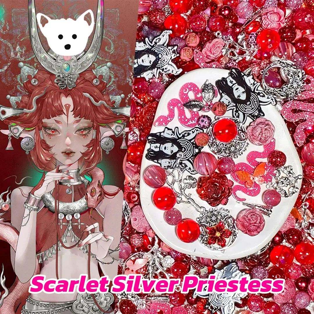 Scarlet Silver Priestess for Bracelet/Pen/Hanging- Open in live
