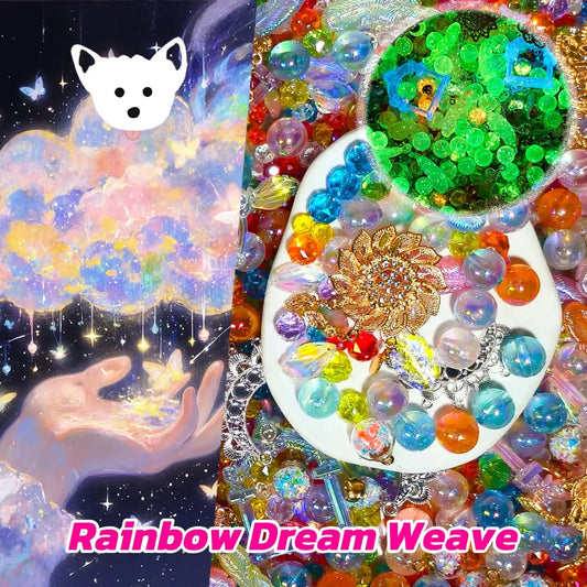 Rainbow Dream Weave  for Hanging/Pen/Phone Chain/Bracelet - Open in live