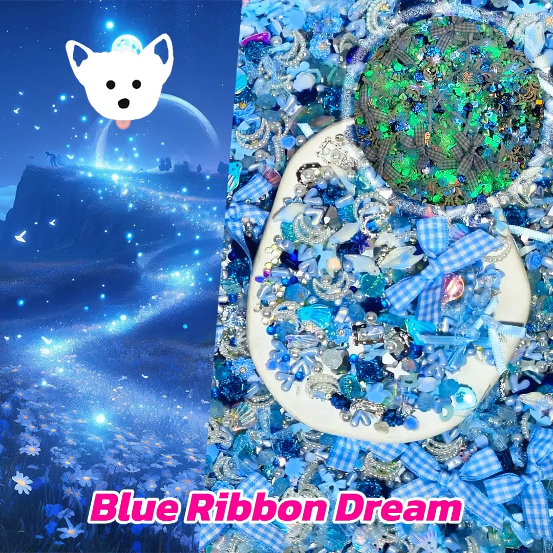 Blue Ribbon Dream for Nail Art/Pen - Open in live