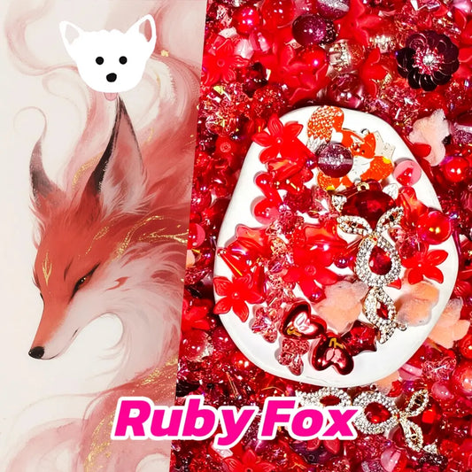 【New】【Glowing】Ruby Fox for Pen/Hanging/Bracelet - Open in live