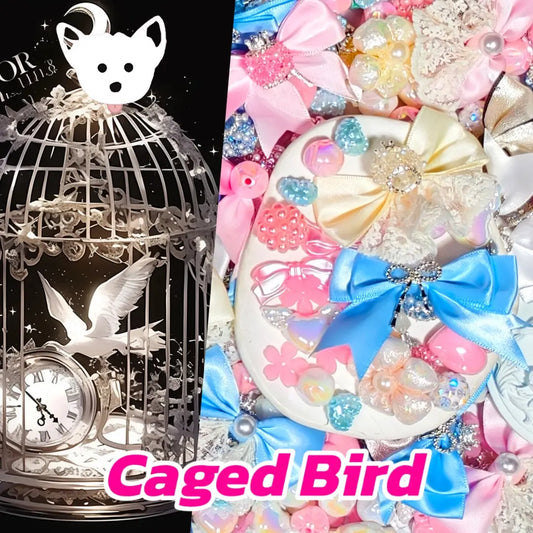 【New】【Fragrant】Caged Bird for Pen/Hanging - Open in live