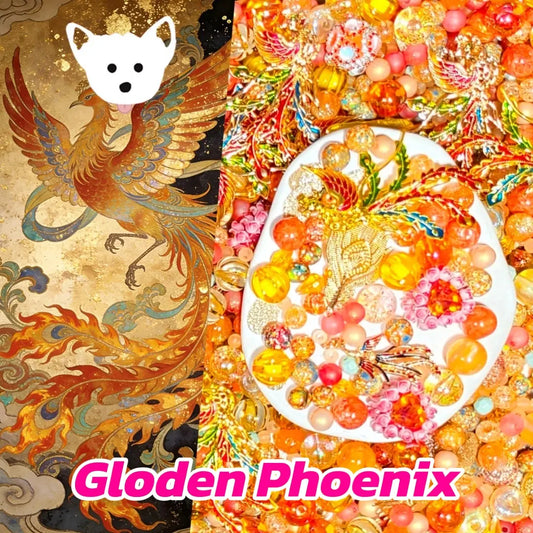 【New】Golden Phoenix for Pen/Hanging - Open in live