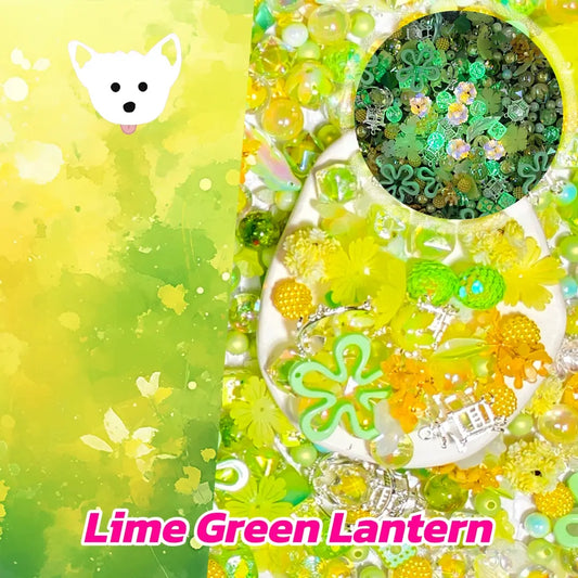 【New】【Glowing】Lime Green Lantern for Pen/Hanging - Open in live