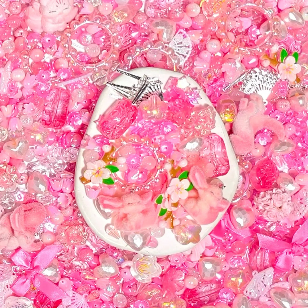 【New】【Glowing】Peach Blossom Nine-Tailed Fox for Pen/Hanging/Bracelet - Open in live